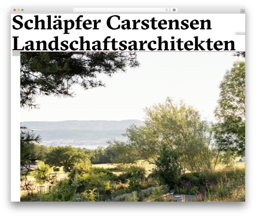 WordPress theme Etch Theme - schlaepfercarstensen.ch