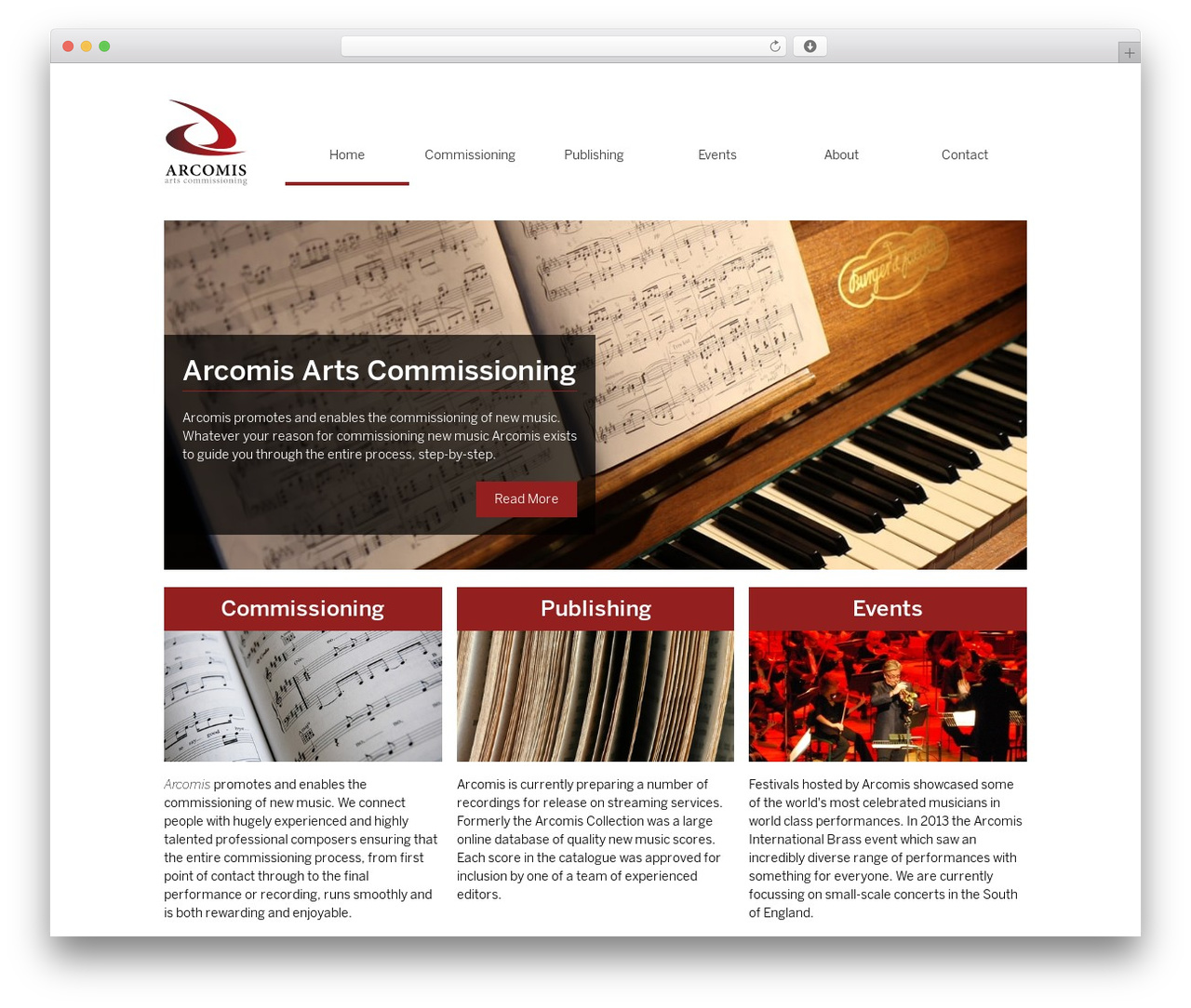 WordPress theme arcomis - arcomis.com