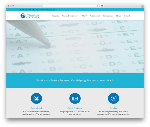 WordPress theme Divi - charlottemathtutors.com