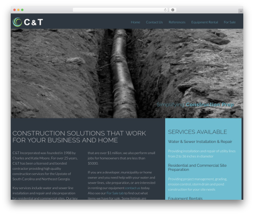 WordPress theme Flat Bootstrap - candtconstruction.com WordPress theme Flat Bootstrap - candtconstruction.com