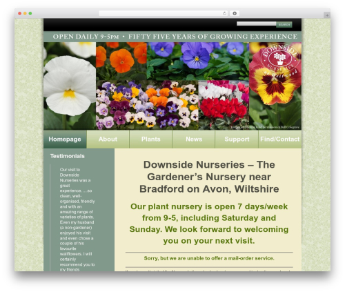 WordPress Theme Number top WordPress theme - downsidenurseries.co.uk