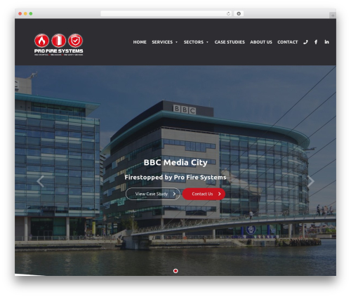 WordPress theme Pro Fire Systems - firestop-protection.co.uk