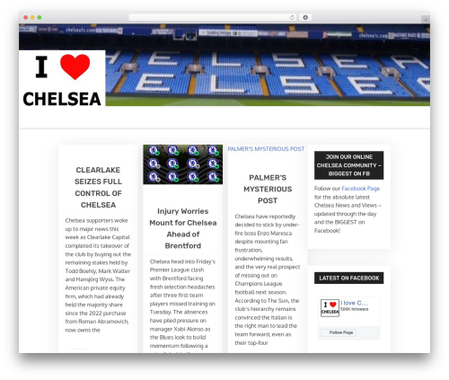 X Blog free website theme - ilovechelsea.net