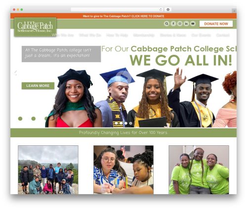 Best WordPress theme Cabbage Patch Settlement House - cabbagepatch.org