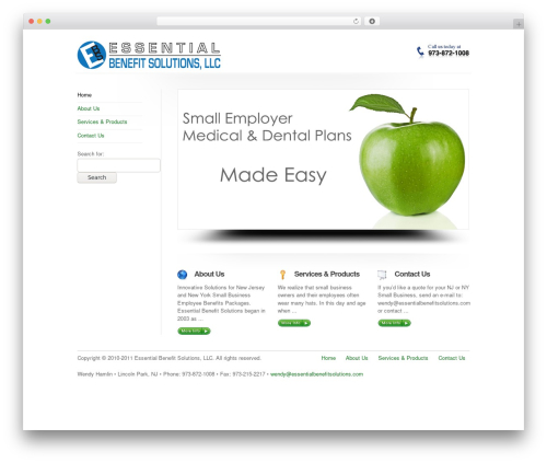 cool WordPress theme - essentialbenefitsolutions.com