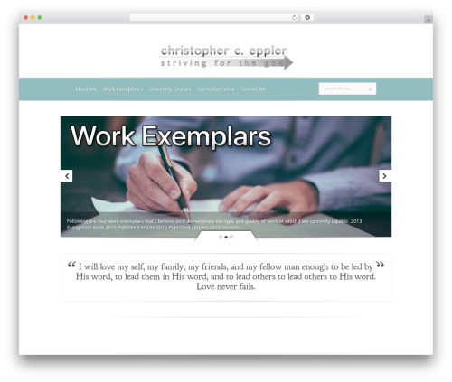 Evolution theme WordPress - eppler.me