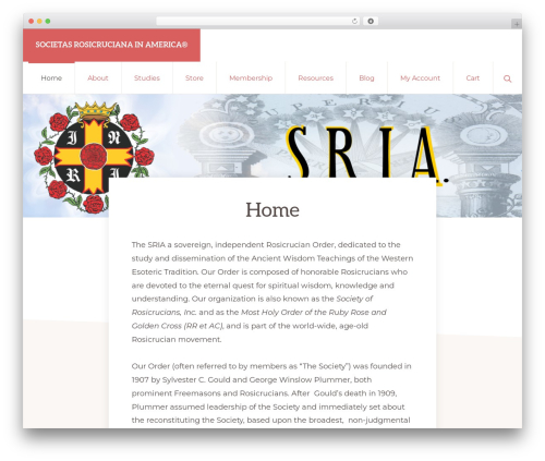 Genesis WordPress theme - sria.org