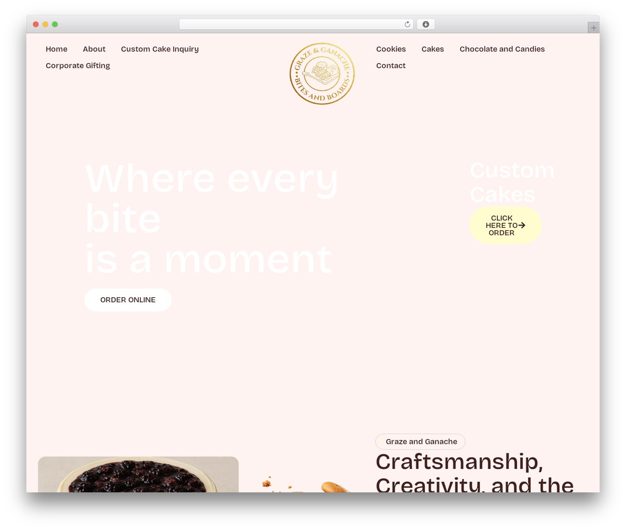 Hello Elementor WordPress theme - grazeandganache.com