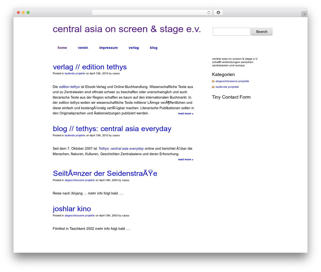 simpleX WP theme - caoss.org