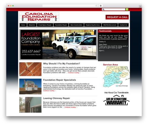 Wp testimonials WordPress plugin - carolinafoundationrepairs.com
