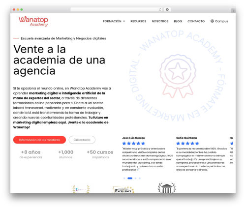 Theme WordPress GeneratePress - wanatopacademy.es
