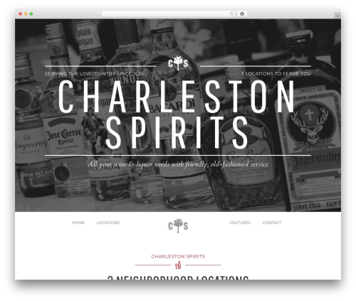 Thread WordPress website theme - charlestonspirits.com