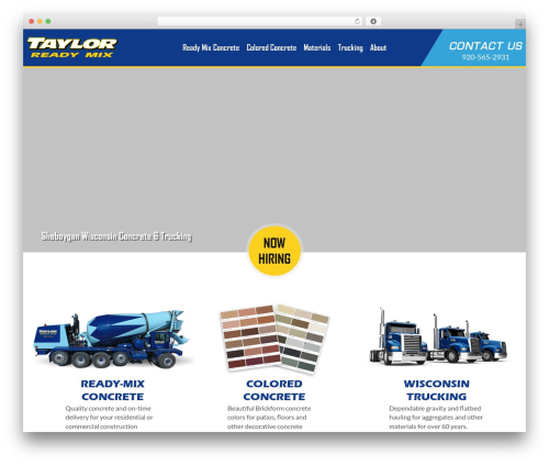 WordPress theme Beaver Builder Theme - taylorreadymix.com
