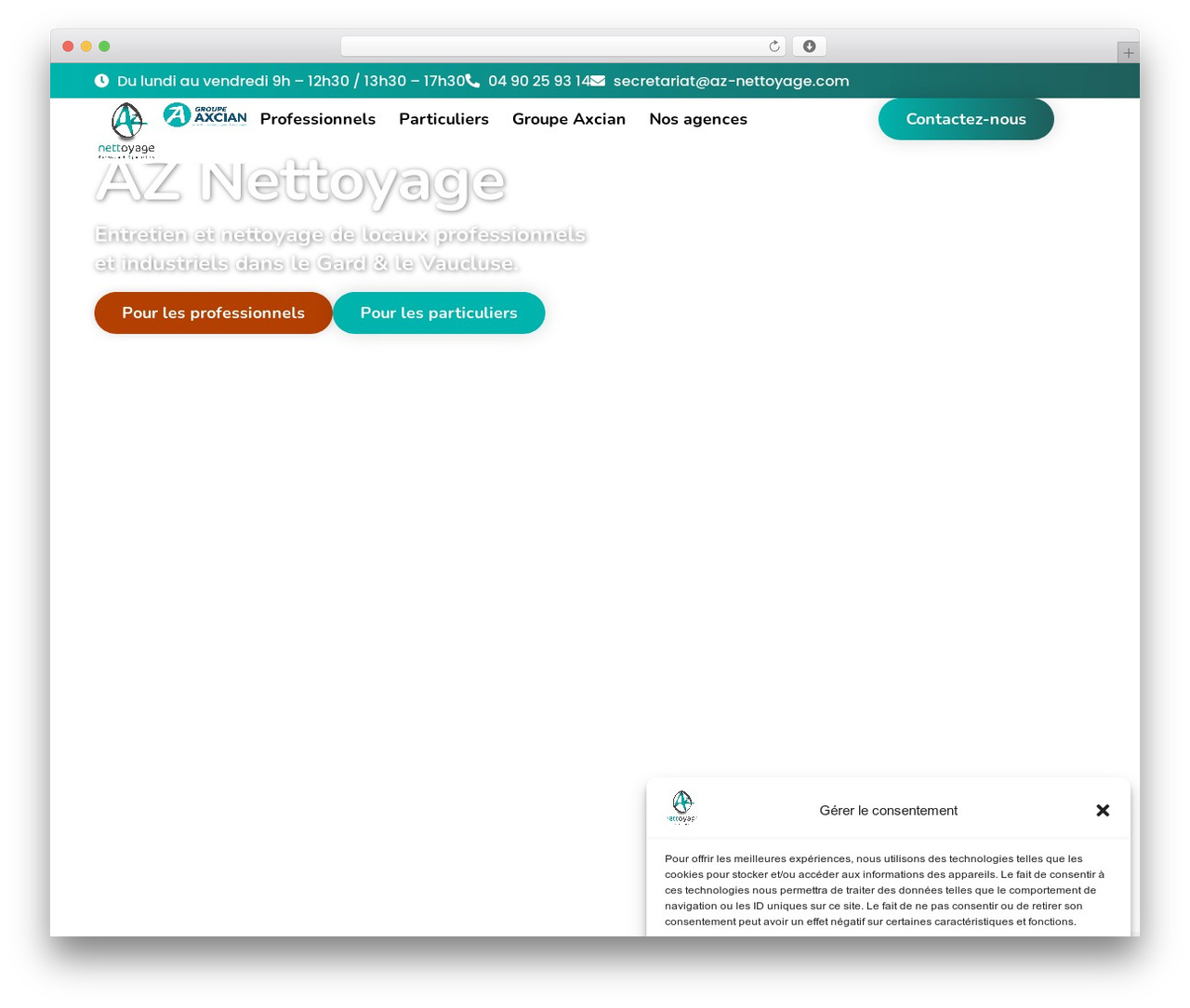 WordPress theme Hello Elementor - az-nettoyage.com