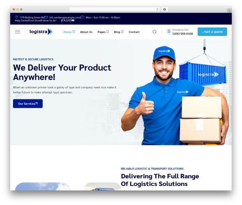 WordPress theme Logistra - logistra.themeadapt.com