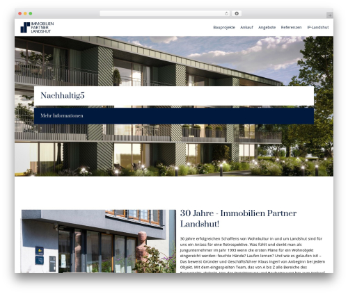 WordPress website theme Wordpress Vanilla Theme - ip-landshut.de