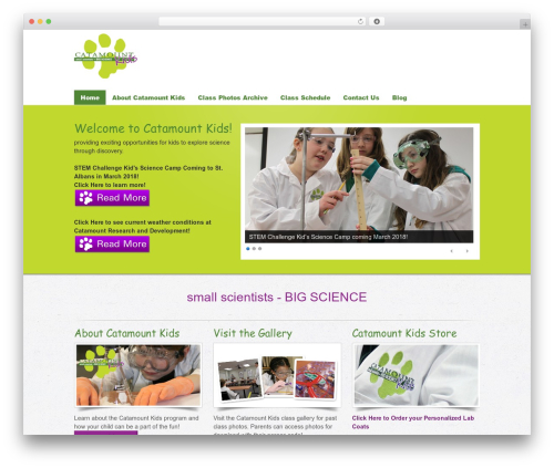 WP theme Dynamik - catamountkids.com