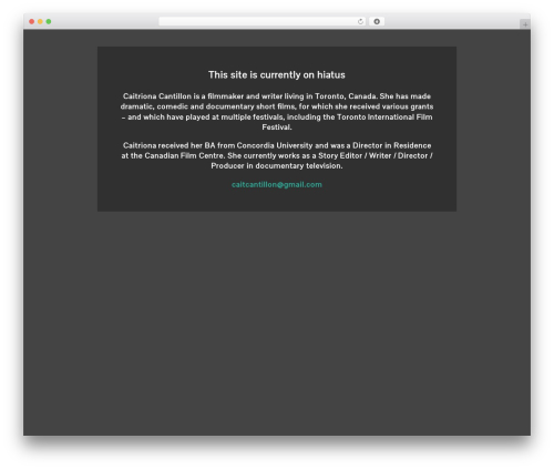 Writer WordPress theme design - caitrionacantillon.com