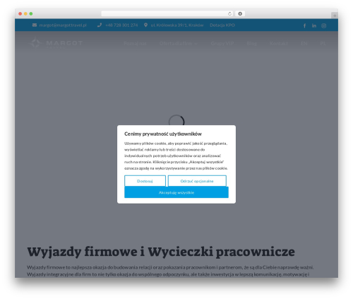 Avada WordPress theme - margottravel.pl