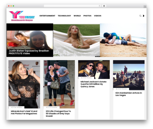 Custom WordPress theme - youfrisky.com