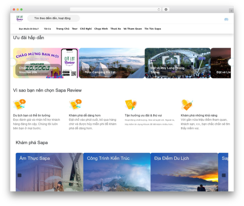 DaLatReviewTheme WordPress theme - sapareview.vn