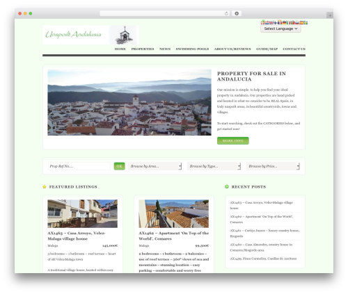 deCasa WordPress theme - unspoiltandalusia.com