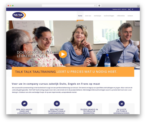 Enfold WordPress theme for business - talktalktaaltraining.nl