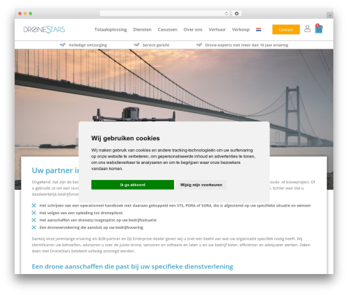 Bne navbar WordPress plugin - dronestars.nl