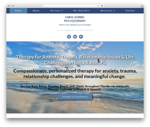 Megatheme WordPress theme - carolscerbopsychotherapy.com
