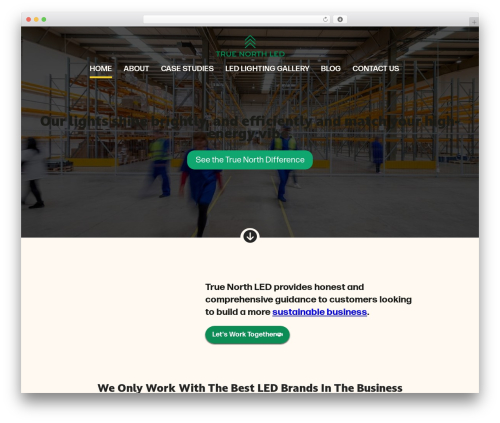 Norte WordPress theme - truenorthled.com