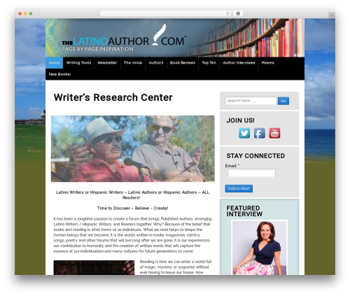 Responsive Child Theme WordPress theme - thelatinoauthor.com