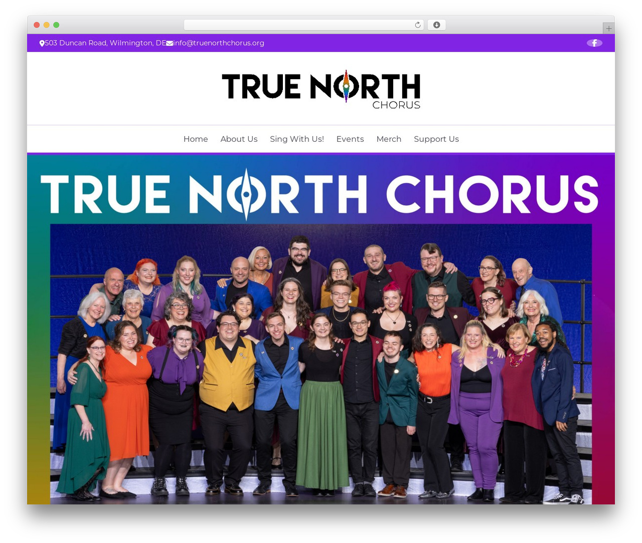 SquareCoda Theme WordPress page theme - truenorthchorus.org