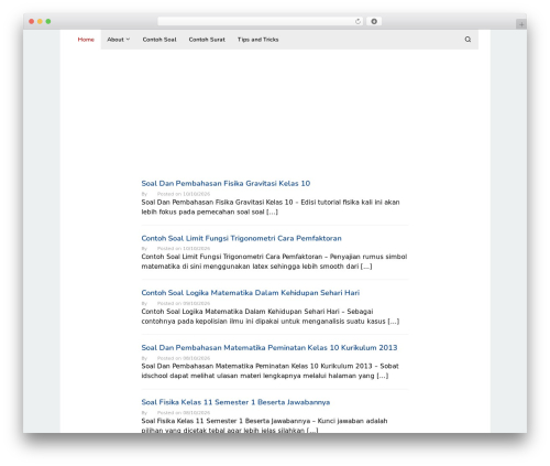 Superfast WordPress theme - contoh123.com