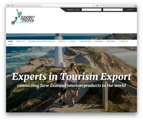 tec WordPress theme - tourismexportcouncil.org.nz