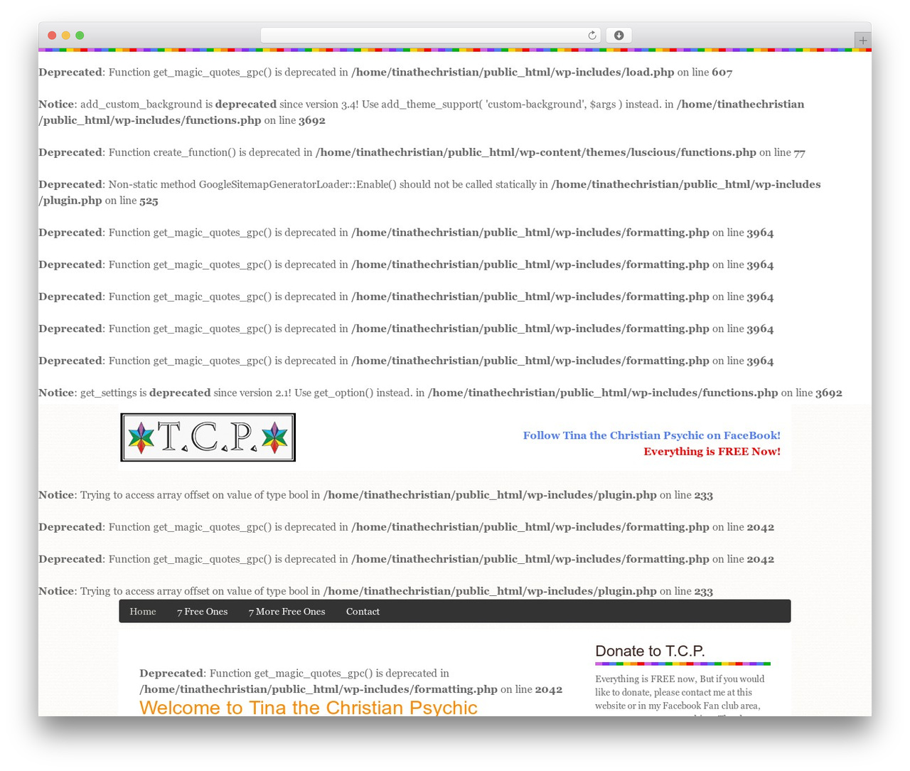 Theme WordPress Genesis - tinathechristianpsychic.com