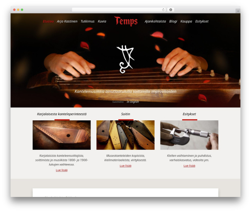 Theme WordPress Temps - temps.fi