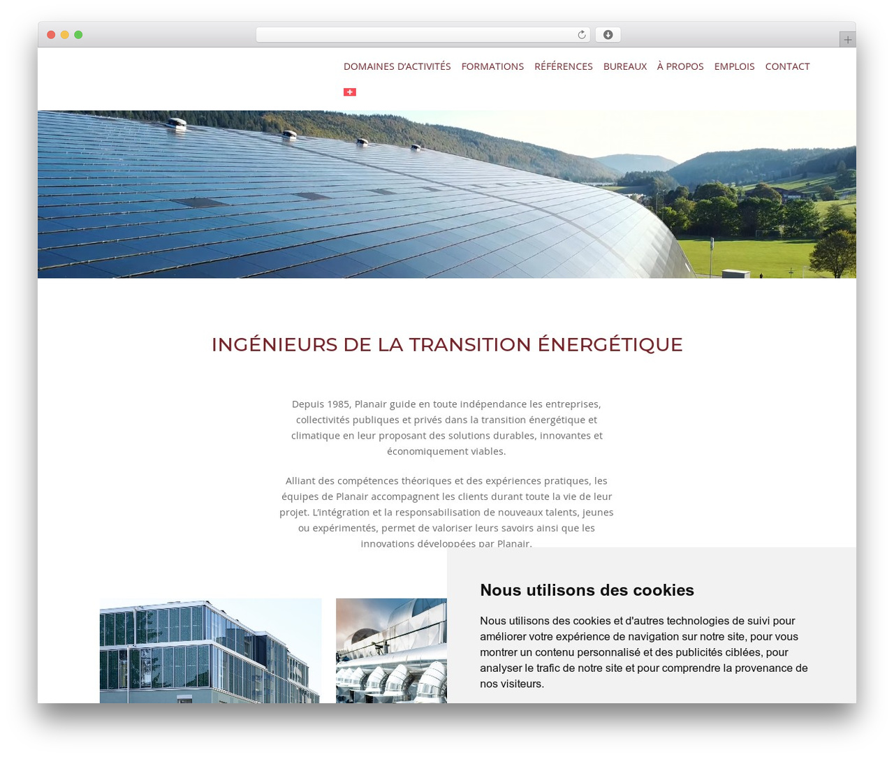 Theme WordPress Salient - planair.ch