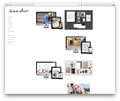 Touchfolio theme WordPress - tinaelisejackson.com