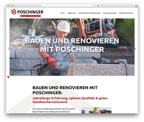 WordPress theme Divi - poschinger-bau.de
