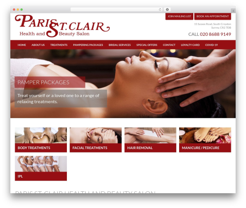 WordPress theme Paris St.Clair - parisstclair.co.uk