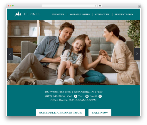 WordPress theme Random Theme 123 - liveatthepines.com