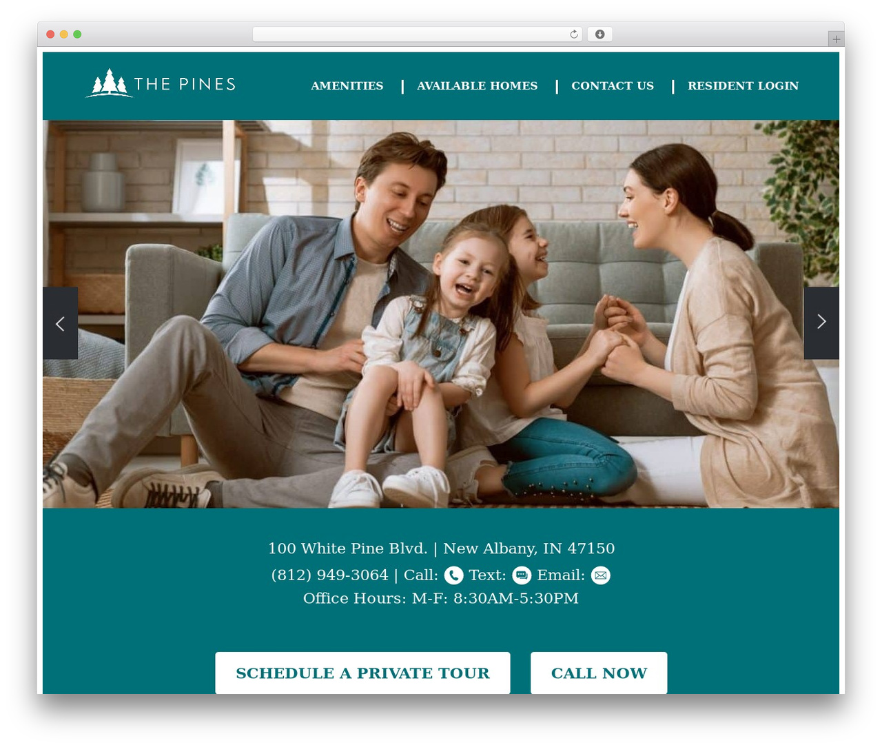 WordPress theme Random Theme 123 - liveatthepines.com
