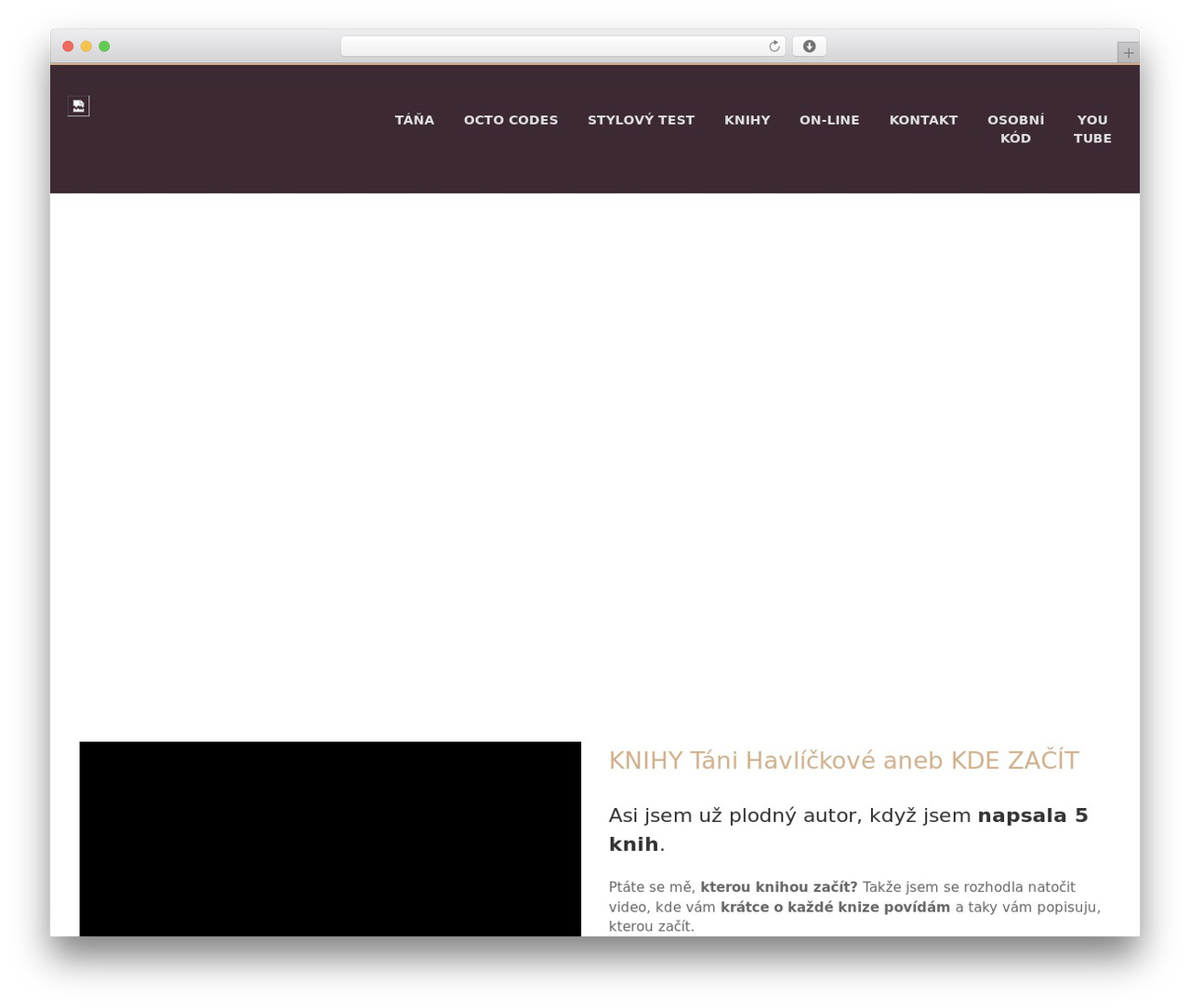 WordPress theme TH theme - tanahavlickova.cz