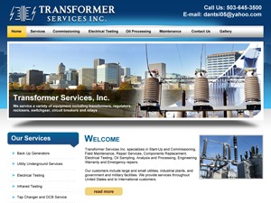 WordPress theme Transfomer Services Inc by Erwin Solmayor