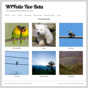 WordPress website theme WPFolio Two by Lara Schenck