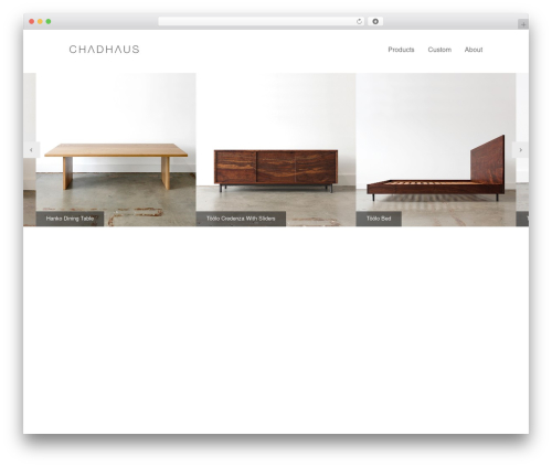 BareBones WordPress theme - chadhaus.com