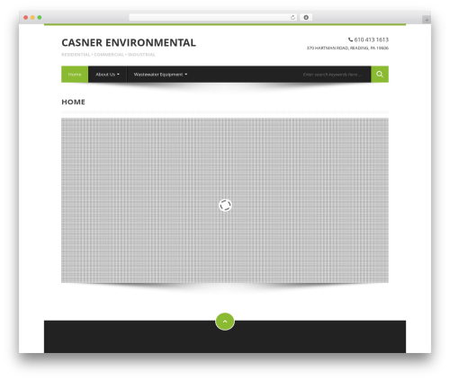 Biscaya WordPress theme - casnerenvironmental.com