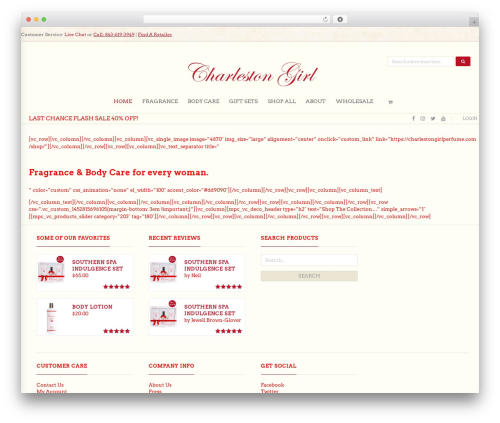 Blaszok WP theme - charlestongirlperfume.com