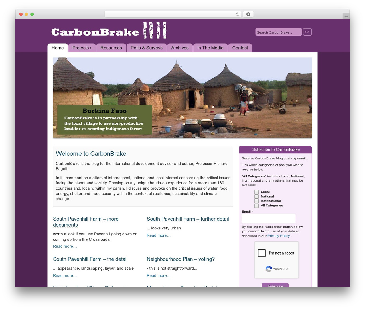 Catalyst WordPress theme - carbonbrake.com