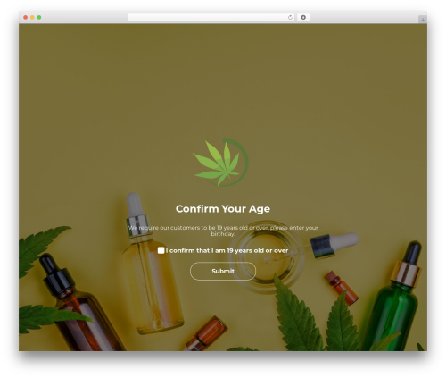 Age checker WordPress plugin - flowertowncannabis.ca